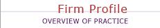 Firm Profile :: Overview of Practice